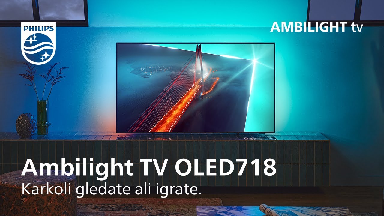Ambilight TV serija OLED718 | Philips - YouTube