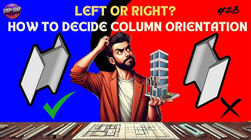 How to decide the orientation of column | Steel Structure | I-section | Electric Pole | STAAD Pro