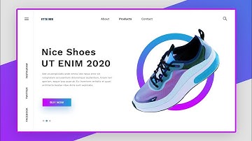 Website UI Design | Shoes Website design tutorial | Landing Page Design | HTML,CSS, ANIME JS
