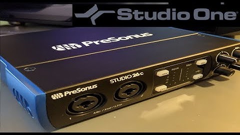 Getting started with Presonus Studio One and your USB Interface