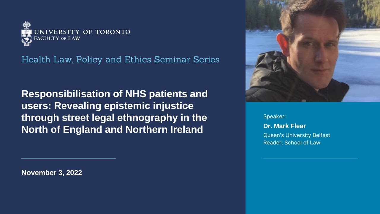 Mark Flear Responsibilisation of NHS patients and users - YouTube