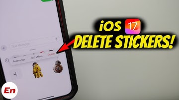 iOS 17 How To Remove or Delete Stickers!