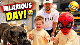 Grady Was Scared to See Daddy in a Spider Costume! 😭🕷️😭🕸️
