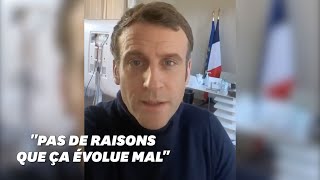 Dans une vidéo, Macron promet de faire la transparence chaque jour sur sa santé