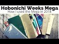 How I Used My Hobonichi Weeks Mega in 2018 - Very long and chatty video!
