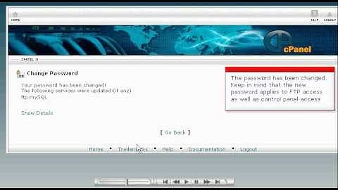 Changing your account Password in Cpanel