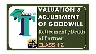 Valuation and Adjustment of Goodwill Retirement/Death of Partner Class 12 - Explained with Animation