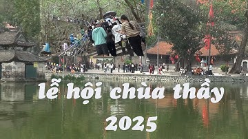 cả nghìn người kéo tới  lễ hội chùa thầy quốc oai hà nội 2025