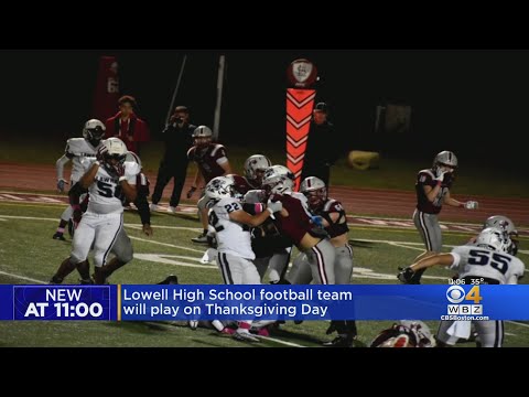 Lowell High School football team will play on Thanksgiving Day 