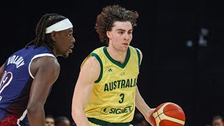 Josh Giddey nearly puts up a triple-double vs Team USA 17 pts 8 reb 7 ast Chicago Bulls