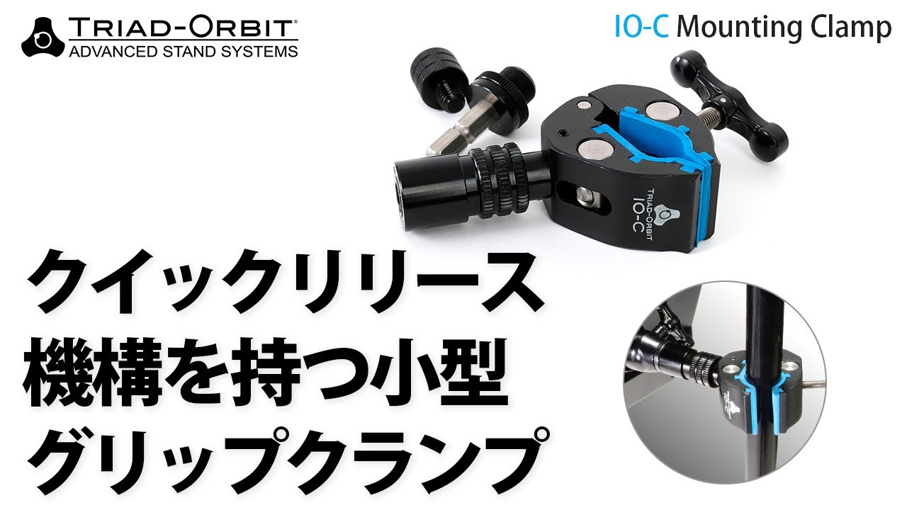 TRIAD-ORBIT IO-C IO Quick-Change Coupler搭載 ミニグリッププランプ