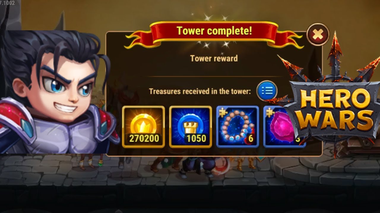 Hero Wars Tower Levels completed Hero Wars Mobile Game HERO WARS
