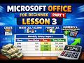 Lesson 3 Excel Tutorial for Beginners – Create Table, Format Cells & Salary Calculation Part 1
