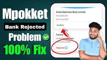 Mpokket bank account add problem || Mpokket bank account rejected problem