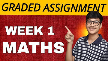 IIT Madras BS Degree | Math Week 1 Graded Assignment Solution ! (2025)
