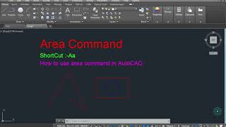Area Command In AutoCAD In Hindi Area Command In Autocad