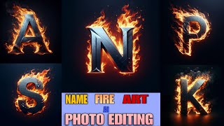 New Name Letter Fire Ai Art Photo Editing | Ai Photo Editing Tutorial 2024 screenshot 3