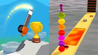 Slice It All VS Stack Rider 🔥 - All Levels Gameplay Walkthrough Android, iOS NEW UPDATE