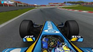 rFactor 2005 | Fernando Alonso OnBoard Lap | Catalunya (España) - Montmeló