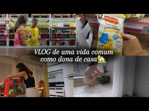 Vlog calmo e dias comuns🏡 | mercado | limpeza e cuidado do lar | organização das compras | almoço.