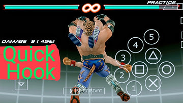 KING QUICK HOOK COMBO TUTORIAL | WITH INPUT INFORMATION | TEKKEN 6 | ANDROID PPSSPP