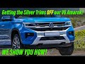 Taking the grille and the lower trim off our new 2024 volkswagen amarok v6  custom amarok build pt1