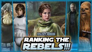 Ranking the Rebels for 2026 in Star Wars: Galaxy of Heroes!!!