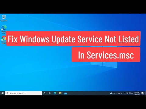 Fix Windows Update Service Not Listed in services.msc–  Error 0x80070006 or 0x80070424 In Windows 10