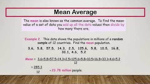 29 - Mean and Range - Functional Skills Maths Level 1 Edexcel