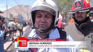 Dos niñas -de 5 y 15 años- fallecieron en un incendio en Copiapó