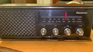 WTAM Newsradio 1100 AM Cleveland Guardians VS. Kansas City Royals, Panasonic RE-6513 Radio
