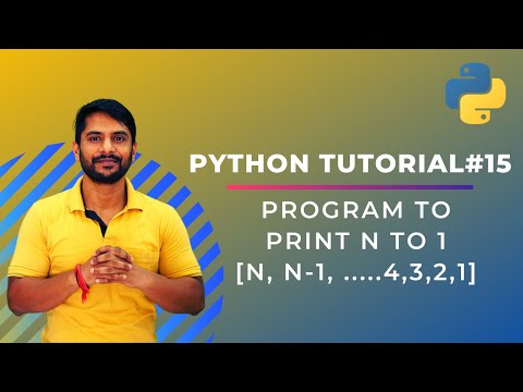 Print First N Natural Number in Reverse Order - In Hindi