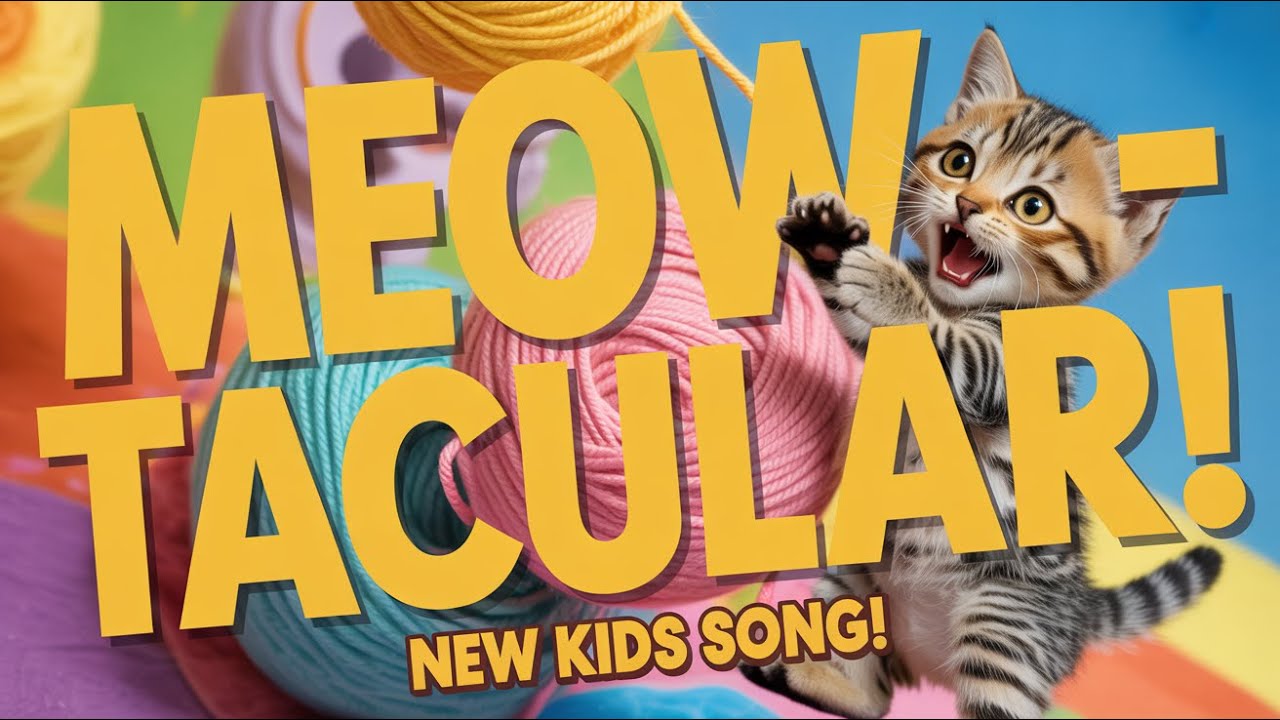 Happy Kitten Song for Kids | Meow Meow Nursery Rhymes with Cute Cat Dance and Learning Fun