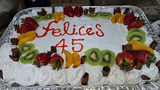 Torta Genovesa Rellena para Aniversario / biscochuelo para tres leches