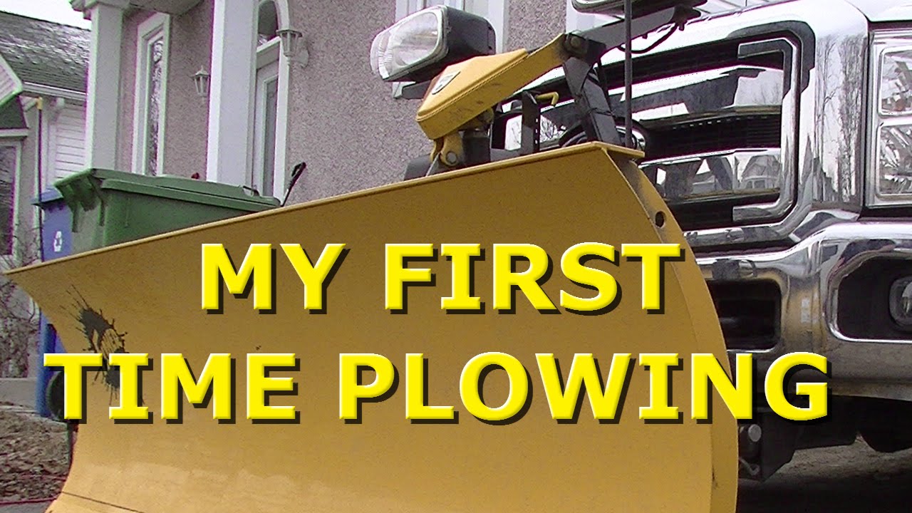 The Plow Guys John's First Plow with the F250 Super Duty YouTube