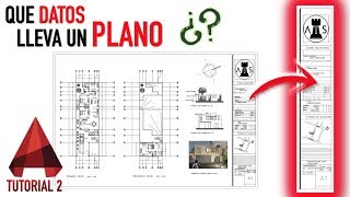 Diseño de SOLAPA para PLANOS * cuadro de datos y diseño de solapa * TUTORIAL DE AUTOCAD 2