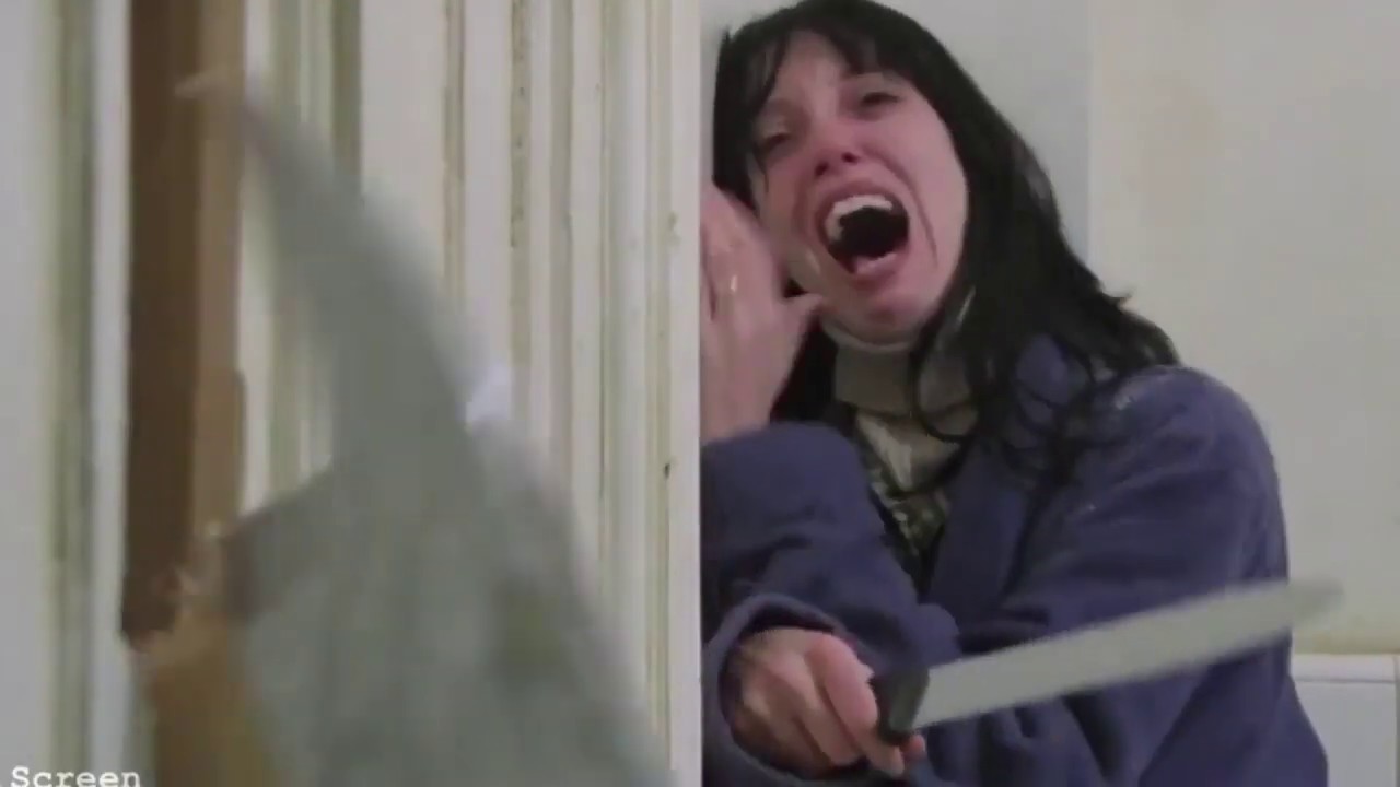The Shining door scene YouTube