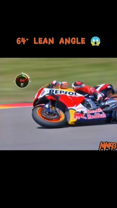 Marc Marquez - 64° lean angle on motogp bike #Shorts