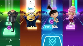 Despicable Me 4: Gru vs Minion vs DJ RW Music EDM Rush Music Tiles Hop 