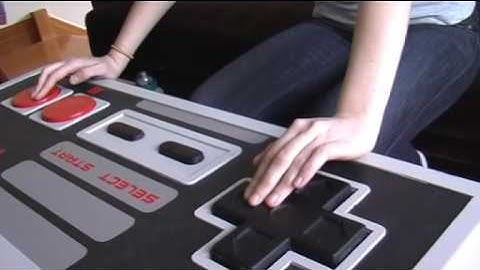 Giant NES controller coffee table