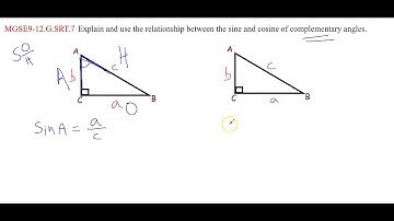 Trig ratios of Complementary Angles