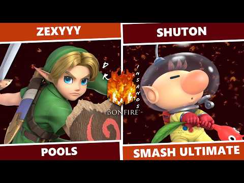 Dr. Insano's Bonfire 3: Pools - Zexyyy (Young Link) Vs. Shuton (Olimar) SSBU