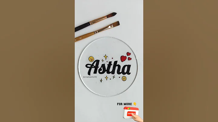 🥰Lettering My Subscribers Name 🌈😍#createwithjvn #shorts