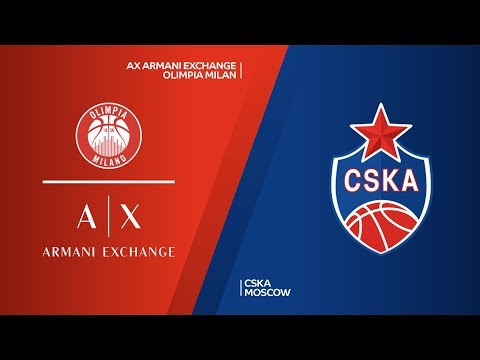 AX Armani Exchange Olimpia Milan - CSKA Moscow Highlights | Turkish Airlines EuroLeague RS Round 6