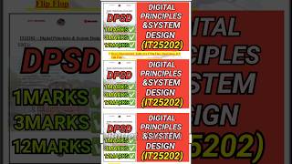 Digital Principles & System Design(IT25202)#it25202 #dpsd #digitalprinciples #systemdesign #r2025#au