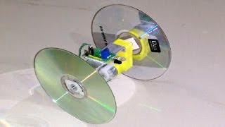 How to make a Robot Toy using proximity sensor and old CD  - DIY Robot