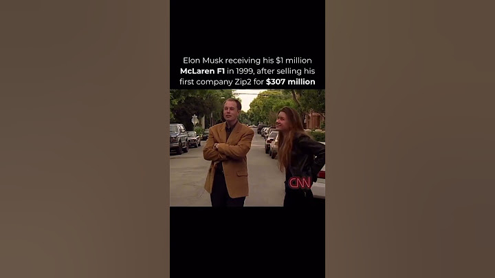 Elon Musk $1million MClaren  F1 in 1999 after making $22 million for his 7% share in Zip2 #elonmusk