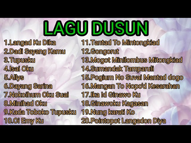 Lagu Dusun terbaik 2023 class=