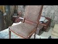 Перетяжка стула времен СССР. / Padding of a chair of times of the USSR.