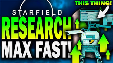 STARFIELD - EXPLAINED how to LEVEL up RESEARCHING!.. LEVEL UP extremely FAST and EASY
